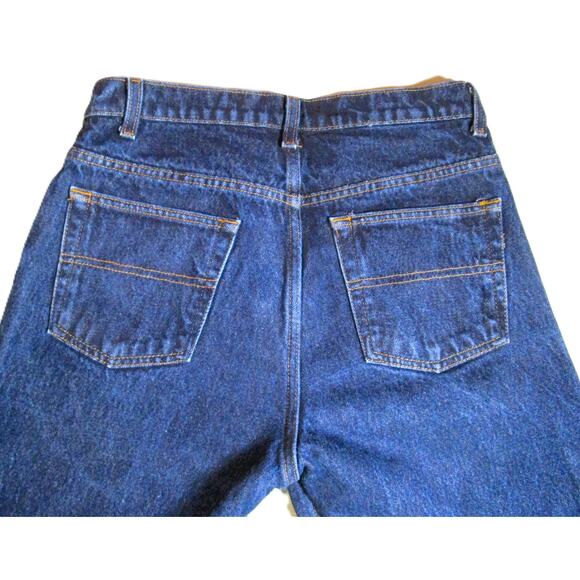 Arizona Women's Blue Denim Jeans Pockets Gold Stitching Cotton Size 7 Mid-Rise - Picture 6 of 6